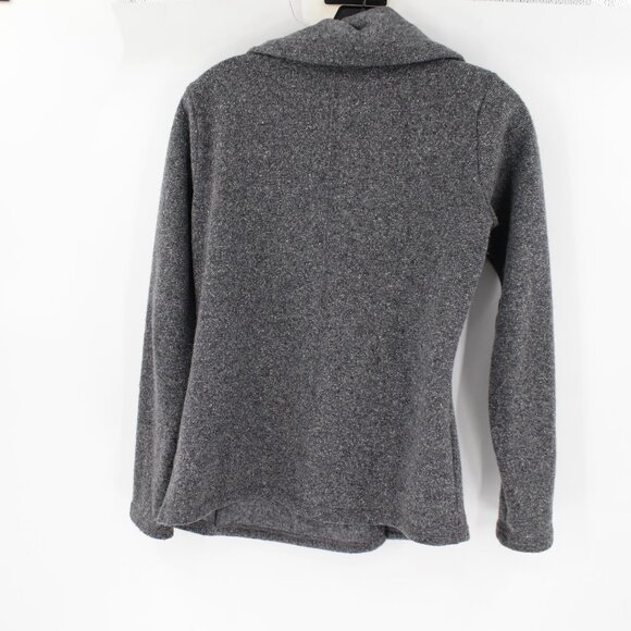 Smartwool Cardigan Womens S/M Odessa Lake Wrap Jacket Wool Silk Blend Knit gray - Picture 6 of 12